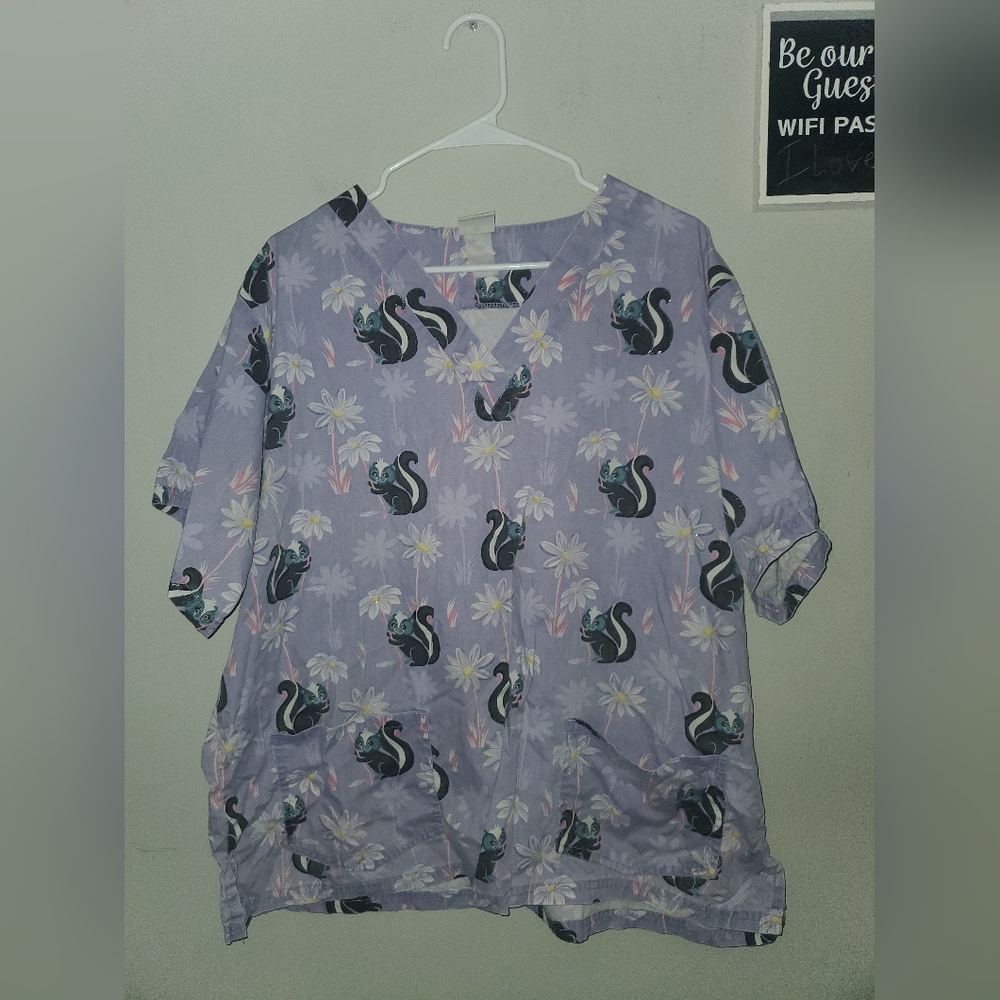 Women's Purple Cat Print Top